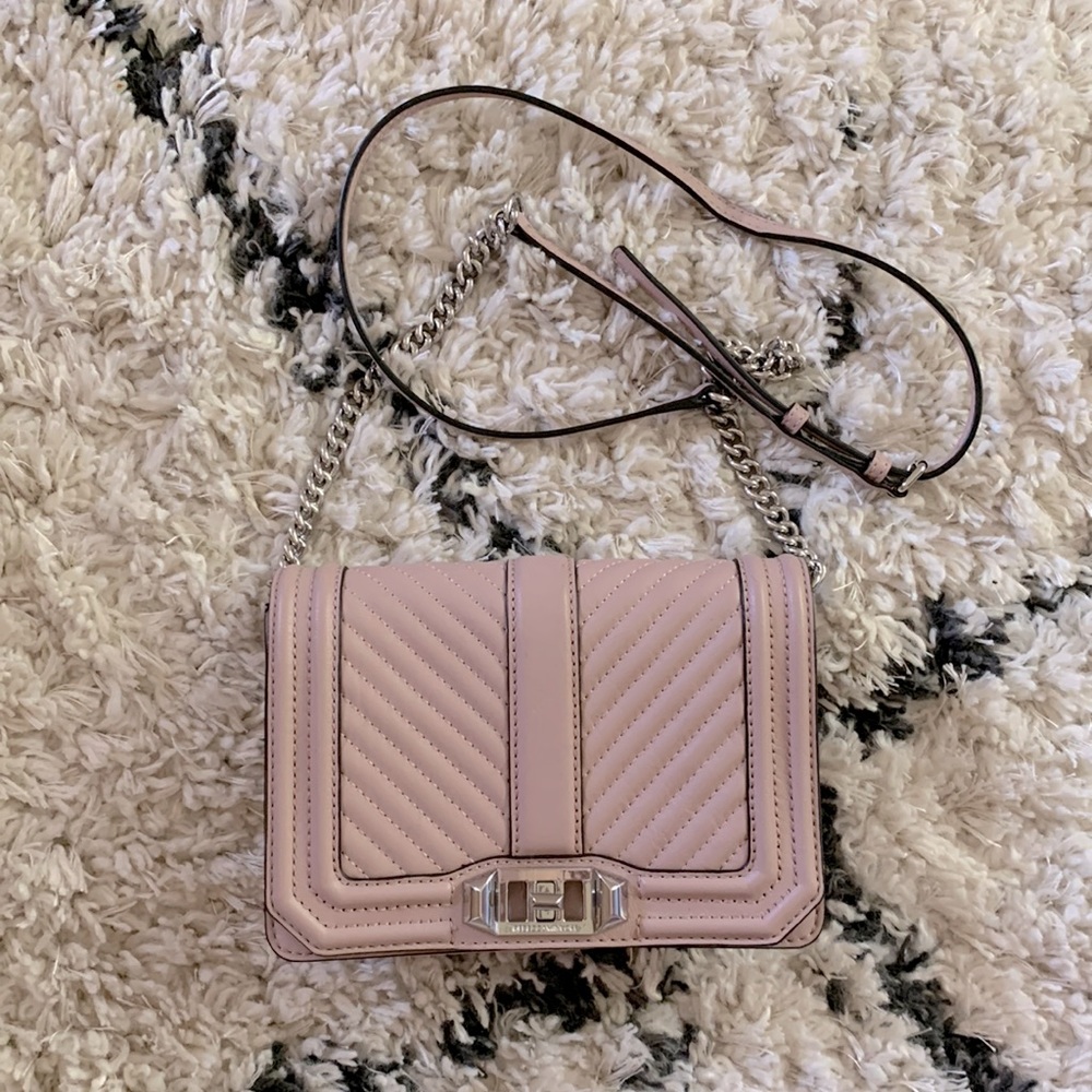 Rebecca Minkoff pink leather crossbody
